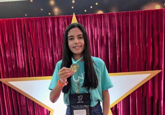Estudante da rede estadual faz história ao se tornar a primeira alagoana com dois ouros consecutivos na OBMEP