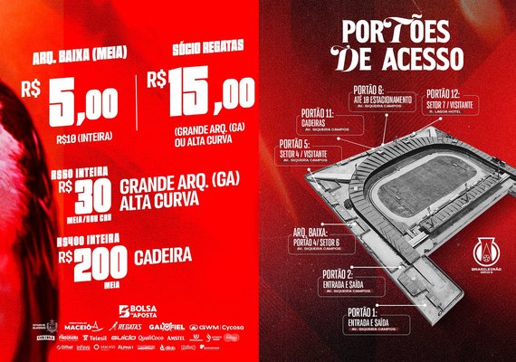 CRB inicia venda de ingressos para duelo decisivo contra o Cuiabá