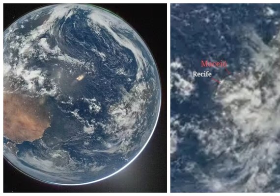 Missão Artemis II registra imagens inéditas da Terra com Maceió em destaque