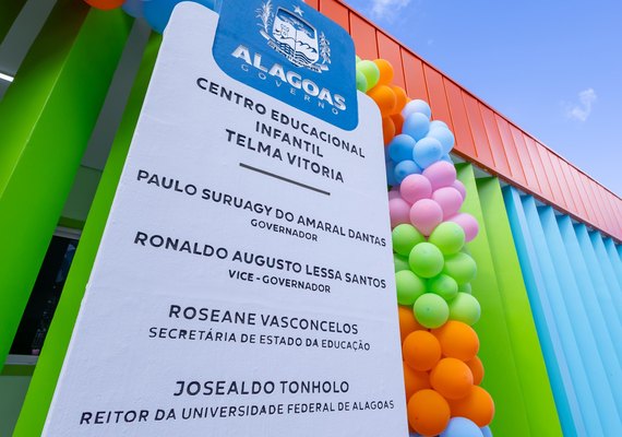 Governo de Alagoas entrega 78ª Creche Cria em Feliz Deserto