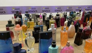 Convívio social apreende perfumes falsificados no Centro de Maceió