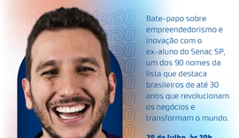 Senac Alagoas promoverá bate-papo “De Jovem Aprendiz a Forbes Under 30” com Augusto Aielo