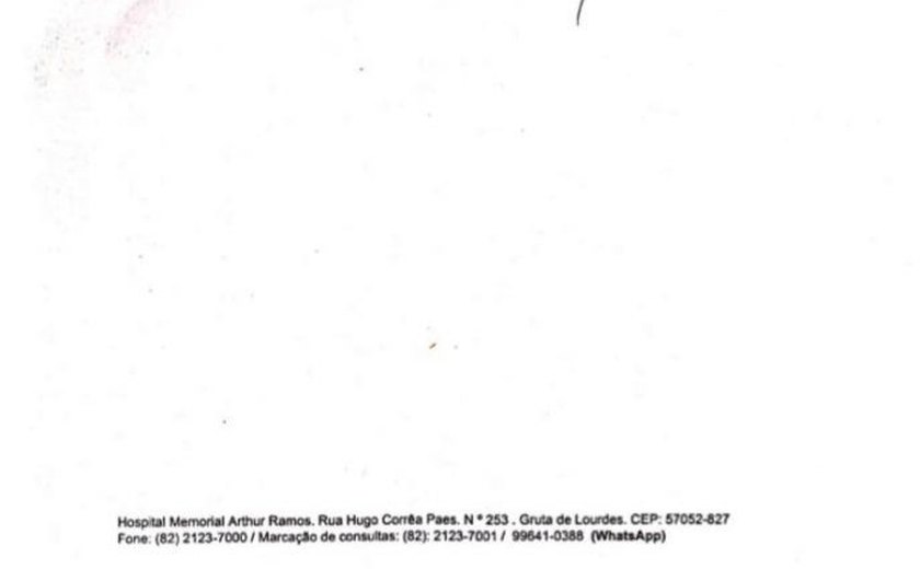 Prefeitura de Arapiraca emite nota sobre estado de saúde de Rogério Teófilo