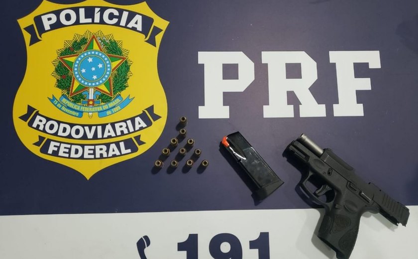 PRF prende homem por porte ilegal de arma de fogo na BR-423