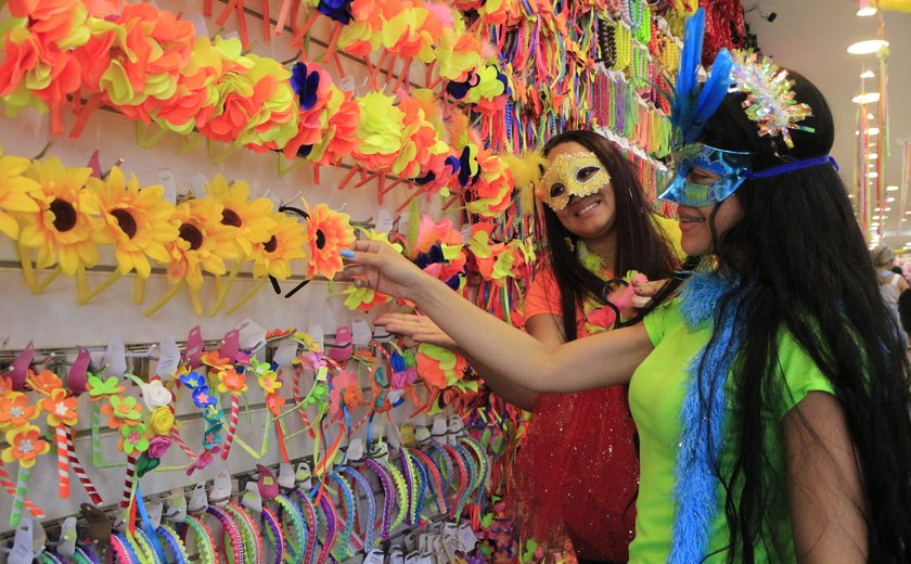 Vendas de produtos carnavalesco devem aumentar 8%