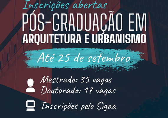 Ufal oferta 77 vagas em seleções para mestrado e doutorado