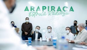 Governador e prefeito discutem revitalização urbanística e projeto do VLT de Arapiraca