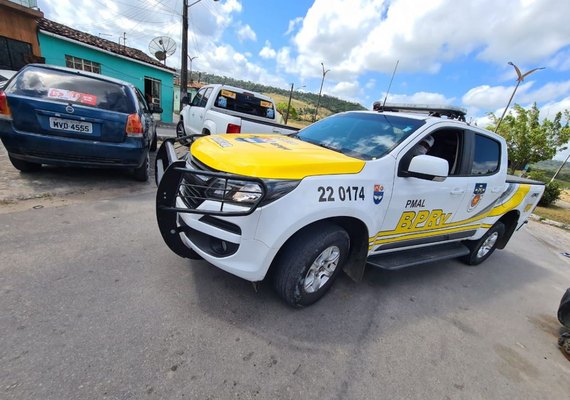 Em Boca da Mata, BPRv recupera veículo roubado com motorista sem CNH