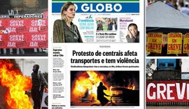 Globo transforma greve geral em baderna sindical