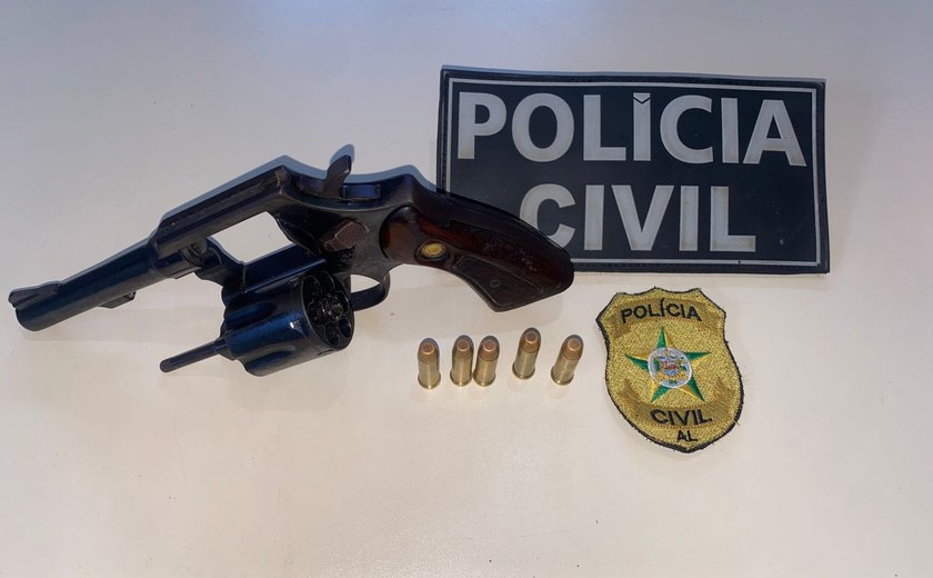 Suspeito de homicídio é preso com arma de fogo em São Miguel dos Campos