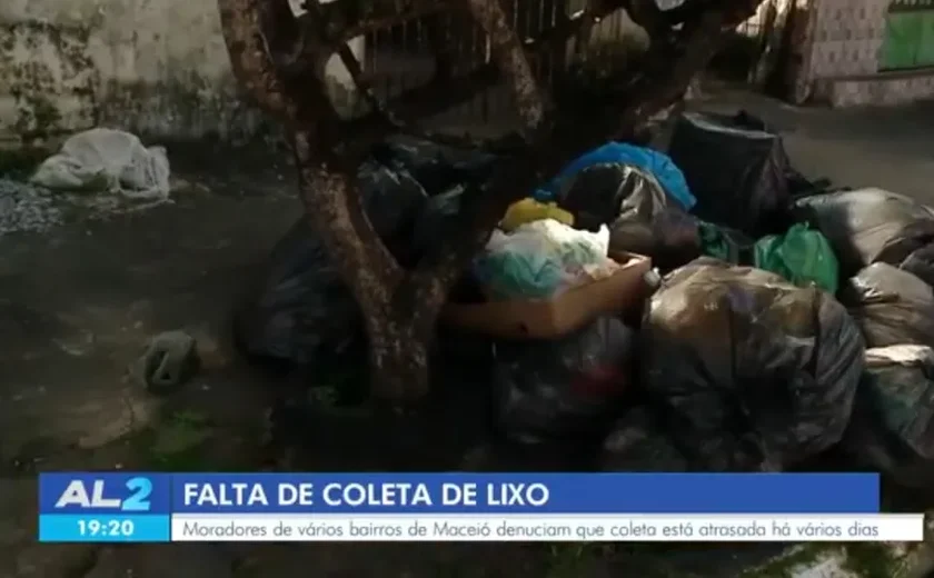 Moradores denunciam atraso na coleta de lixo em bairros da parte alta de Maceió