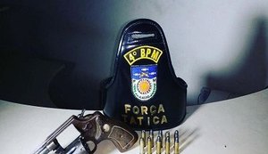 4º BPM apreende indivíduo com uma arma de fogo no bairro do Farol
