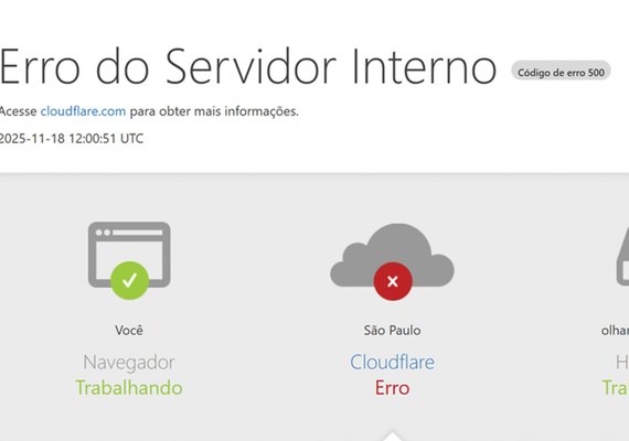 Falha na Cloudflare provoca instabilidade e tira sites e aplicativos do ar nesta terça-feira