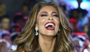 Atriz Juliana Paes é ovacionada em camarote do 'Rock in Rio'