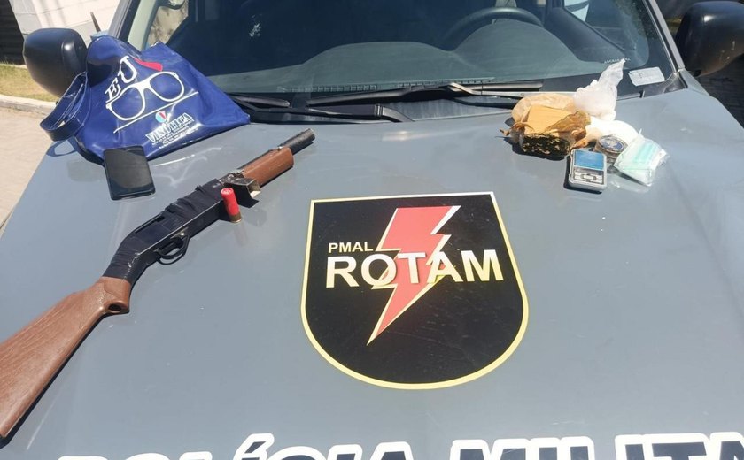 PM desarticula ação e prende quatro suspeitos com seis armas de fogo em Maceió