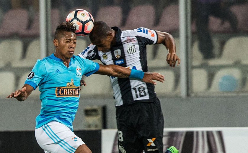 Santos acorda no 2° tempo e busca empate contra o Sporting Cristal