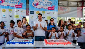 Prefeito de Maceió participa do encerramento da Semana do Bebê