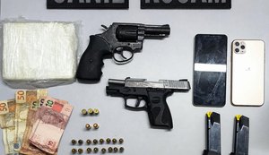 PM apreende seis armas de fogo em ações policiais em Arapiraca e Taquarana