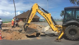 Serviços de recomposição de galeria que rompeu após chuvas continuam em Cruz das Almas