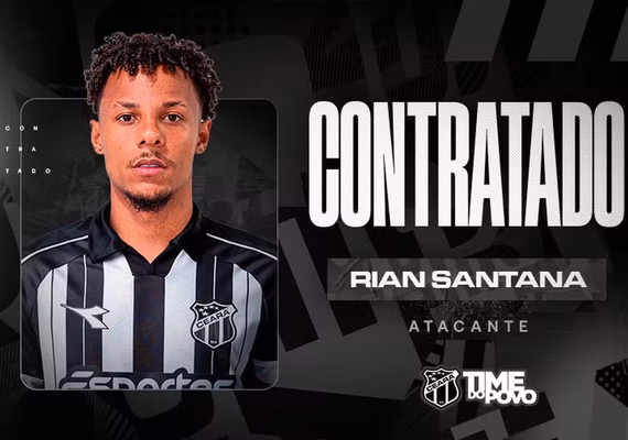 Ceará anuncia Rian Santana, ex-CSA, e Caíque França para final da temporada