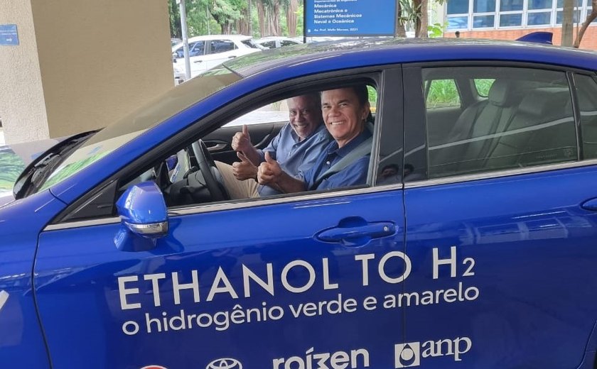 Presidente da Pindorama viaja a São Paulo para conhecer estação-piloto e carro movido à hidrogênio através do etanol