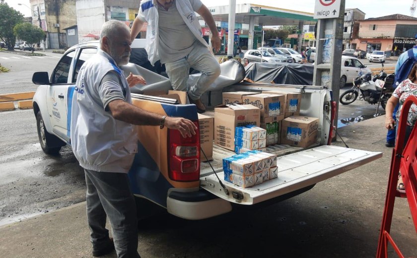 Vigilância Sanitária de Maceió recolhe 850 litros de leite