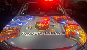 Rotam apreende arma, munições e material ligado a facção em São Miguel dos Milagres