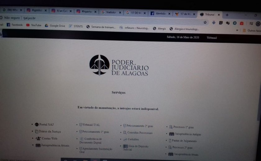 Portal de Notícia do Poder Judiciário de AL é vítima de prática ilegal