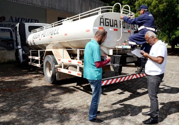 Qualidade da água para consumo humano é assegurada com inspeção de carros pipa