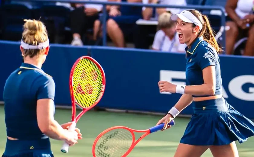 Dupla com a brasileira Luisa Stefani vence estreia no WTA de Wuhan
