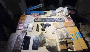 PM/AL apreende arma de fogo, mais de 7 quilos de drogas e prende casal em Arapiraca