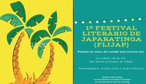 Japaratinga sedia 1º Festival Literário a partir do dia 16