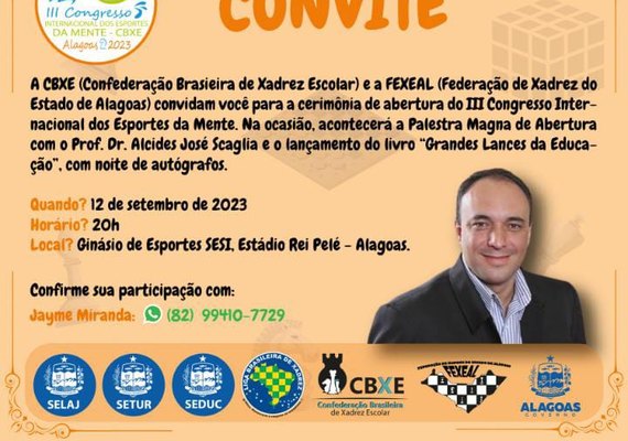 Maceió sedia III Congresso Internacional dos Esportes da Mente