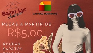 Bazar Lar Fraterno vai realizar no próximo domingo (05) mais uma edição