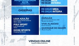 CSA inicia venda de ingressos para jogo contra a Juazeirense