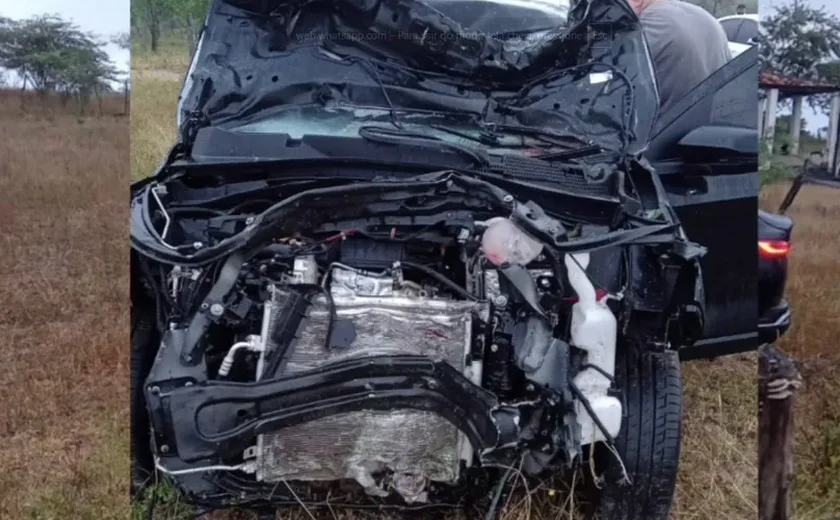 Colisão entre carro e moto deixa duas pessoas mortas na AL-120 em Major Izidoro
