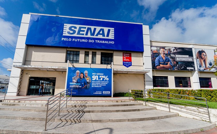 Senai abre 420 vagas gratuitas para cursos profissionalizantes em Maceió