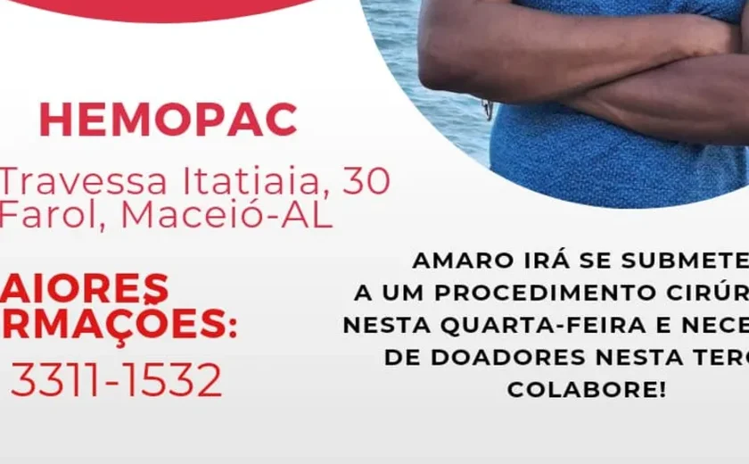 Família e amigos realizam campanha de doação de sangue para técnico de basquete que vai passar por cirurgia