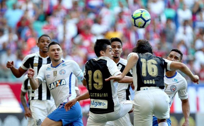 Bahia vence Santos com gol aos 49 minutos do segundo tempo