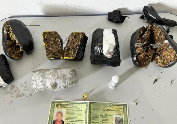 Duas mulheres são presas tentando entrar com drogas no presídio em Maceió