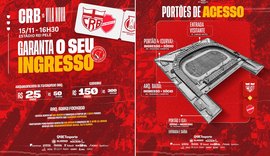CRB inicia nesta quinta-feira (13) venda de ingressos para jogo contra o Vila Nova
