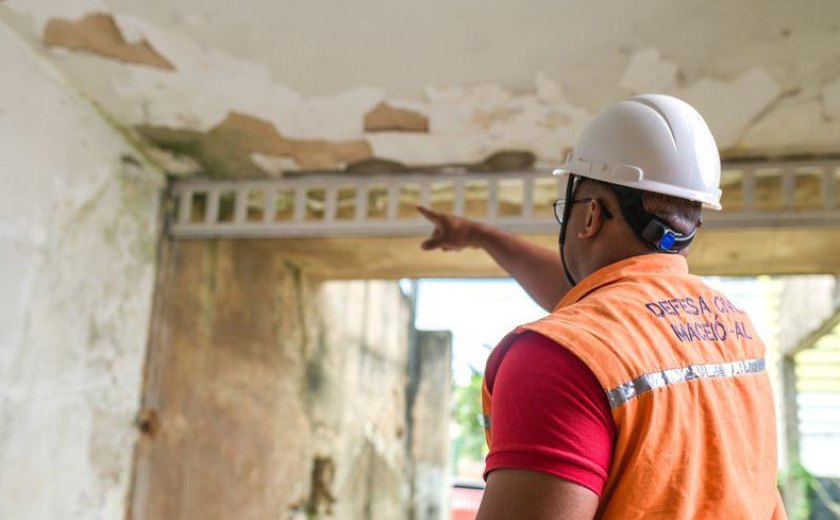 Saiba quais são os casos em que a Defesa Civil de Maceió recomenda demolição de imóveis