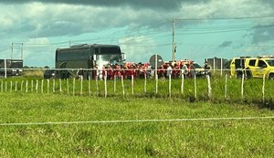 Polícia Militar impede protesto de torcida do CRB