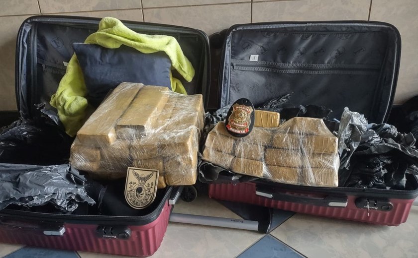 Operação: mulher é presa no Aeroporto Zumbi dos Palmares com cerca de 22 kg de maconha