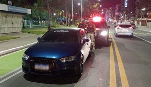 Operação Ruído Zero flagra motorista embriagado com veículo de luxo adulterado