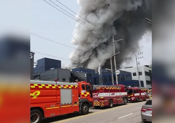 Incêndio em fábrica na Coreia do Sul deixa mais de 20 mortos
