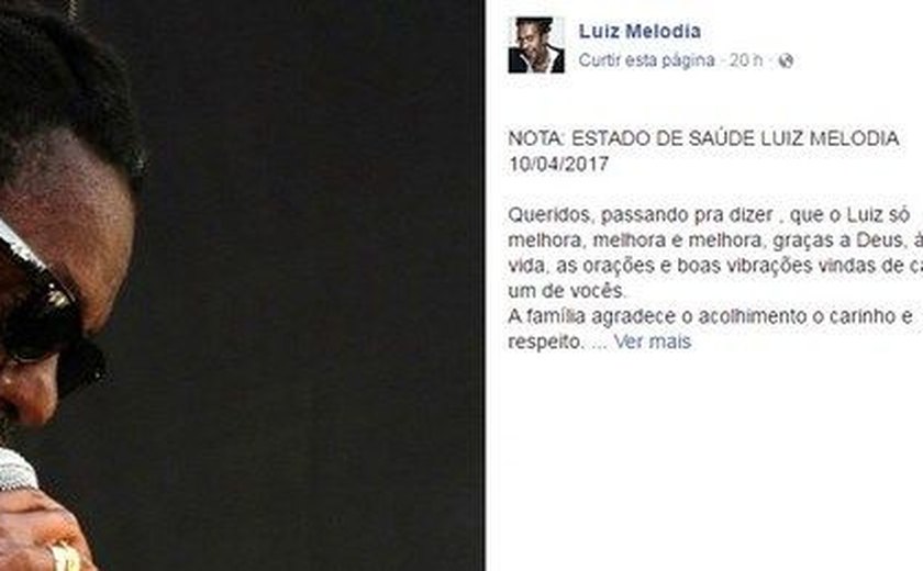 Diagnosticado com câncer, Luiz Melodia apresenta 'melhora'