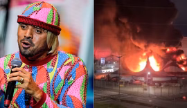 Circo do Tirullipa é atingido por incêndio e tem estrutura destruída
