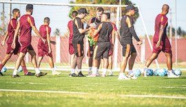 CRB finaliza treino para jogo contra Tombense