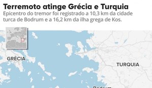 Terremoto de magnitude 6,7 atinge a Turquia e ilhas da Grécia; há mortos